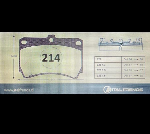 MAZDA 121,323    DEL.    (214) - Imagen 2