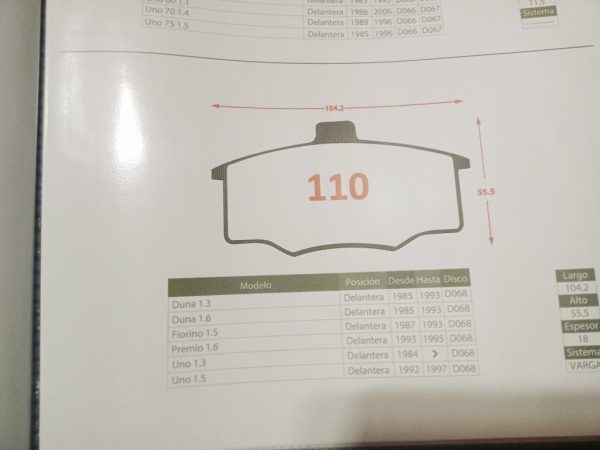 FIAT FIORINO,DUNA,PREMIO, UNO   (110) - Imagen 2