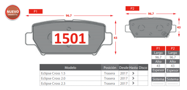 MITSUBISHI ECLIPCE CROSS 1.5-2.0-2.3   (1501) - Imagen 2