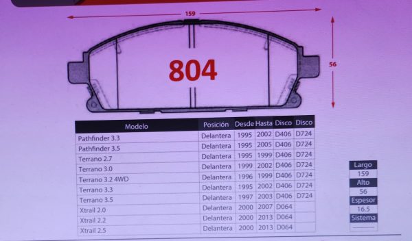NISSAN TERRANO-XTRAIL-PATHFINDER    (804-276) - Imagen 2
