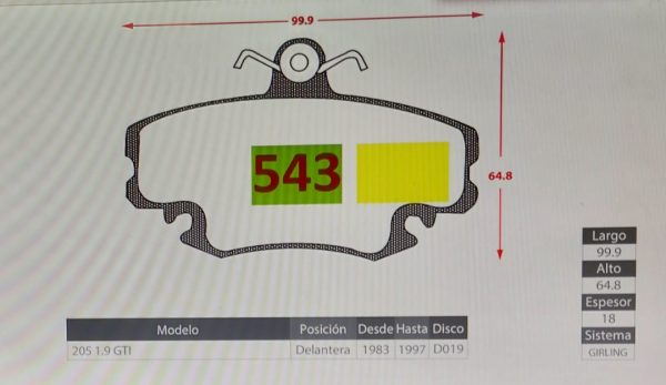 RENAULT TWINGO,CLIO-PEUGEOT 205-NISSAN PLATINA  (543) - Imagen 3
