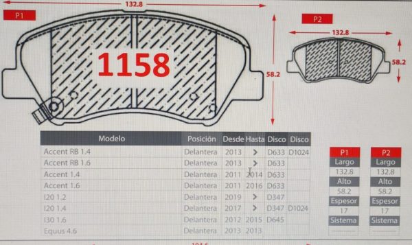 HYUNDAI ACCENT 1.4-1.6 - I20-I30-EQUUS - KIA RIO   (1158) - Imagen 3