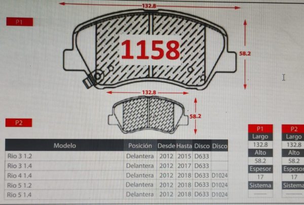 HYUNDAI ACCENT 1.4-1.6 - I20-I30-EQUUS - KIA RIO   (1158) - Imagen 2