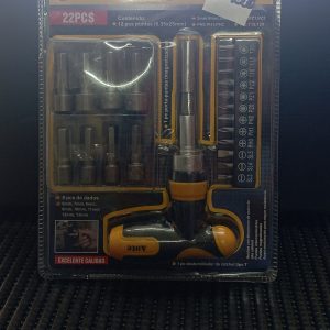 JUEGO DE DESTORNILLADOR TIPO T CON PUNTAS Y DADOS